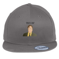 Dwight Identity Theft The Office Quotes Flat Bill Snapback Cap | Artistshot