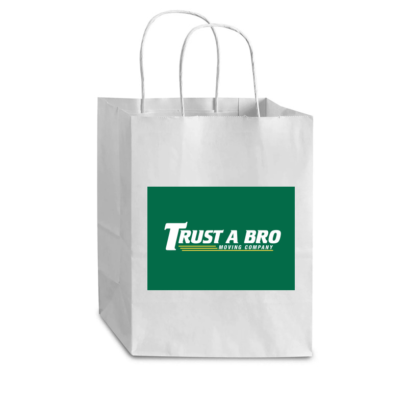 Trust A Bro Moving Company Poster Humor Cub Paper Bag - 8 X 4 1/2 X 10 1/4 | Artistshot