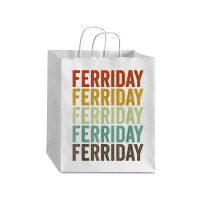 Ferriday City Retro T Shirt Debie Paper Bag - 10 X 5 X 13 | Artistshot