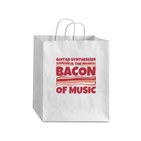 Guitar Synthesizer Gifts  Bacon Of Music 1 Debie Paper Bag - 10 X 5 X 13 | Artistshot