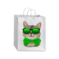 St Patricks Day Irish Cat Debie Paper Bag - 10 X 5 X 13 | Artistshot