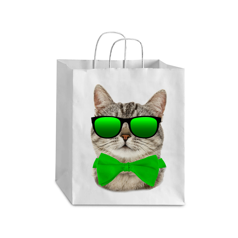 St Patricks Day Irish Cat Debie Paper Bag - 10 X 5 X 13 | Artistshot