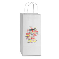 Germany Map Silhouette Towns Cities Flag Berlin Travel Double Wine Paper Bag - 6 1/2 X 3 1/2 X 12 3/8 | Artistshot