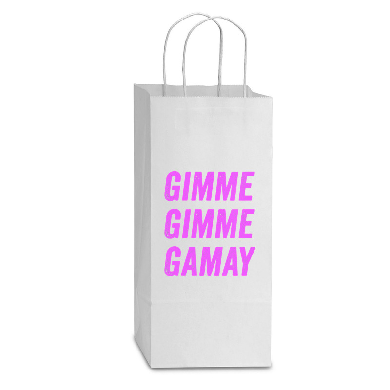 Womens Gamay Noir Gimme Gimme Gamay Cru Beaujolais Wine Collector Vnec Double Wine Paper Bag - 6 1/2 X 3 1/2 X 12 3/8 | Artistshot