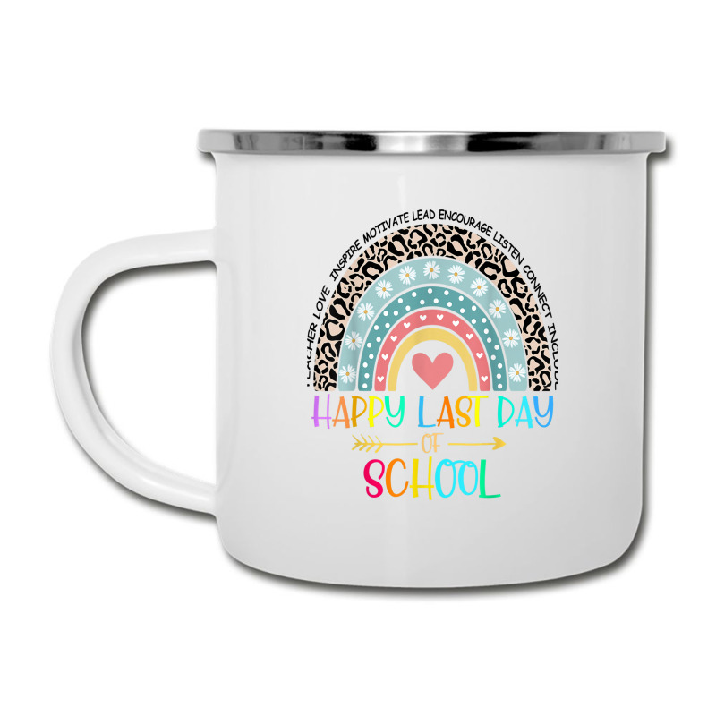 Happy Last Day Of School Teacher Student Graduation Rainbow 357 Camper Cup | Artistshot