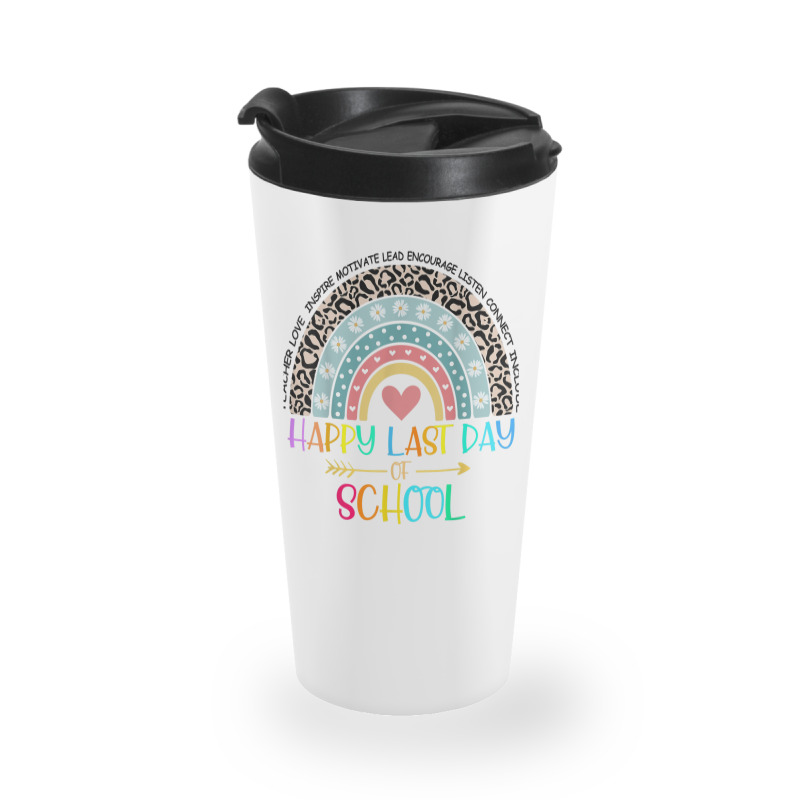 Happy Last Day Of School Teacher Student Graduation Rainbow 357 Travel Mug | Artistshot