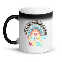 Happy Last Day Of School Teacher Student Graduation Rainbow 357 Magic Mug | Artistshot