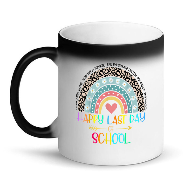 Happy Last Day Of School Teacher Student Graduation Rainbow 357 Magic Mug | Artistshot