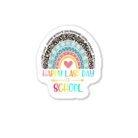 Happy Last Day Of School Teacher Student Graduation Rainbow 357 Sticker | Artistshot