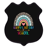 Happy Last Day Of School Teacher Student Graduation Rainbow 357 Shield Patch | Artistshot