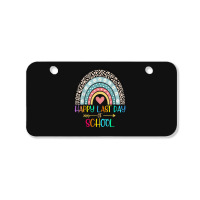 Happy Last Day Of School Teacher Student Graduation Rainbow 357 Bicycle License Plate | Artistshot