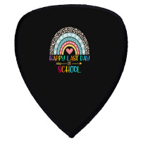 Happy Last Day Of School Teacher Student Graduation Rainbow 357 Shield S Patch | Artistshot