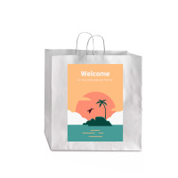 Welcome To Pterodactyl Home Jumbo Paper Bag - 18 X 7 X 18 3/4 | Artistshot