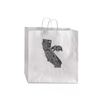 California Bear State Map Vintage Distressed Look Jumbo Paper Bag - 18 X 7 X 18 3/4 | Artistshot