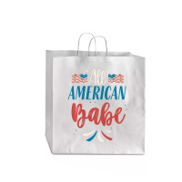 All American Girl 4th Of July Women Men Usa Jumbo Paper Bag - 18 X 7 X 18 3/4 | Artistshot