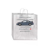 All I Care Blue Granite Jumbo Paper Bag - 18 X 7 X 18 3/4 | Artistshot