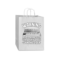 Funny Warning May Talk About Synthesizer Analog Mart Paper Bag -13 X 7 X 17 | Artistshot