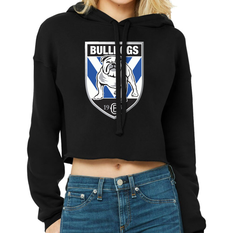 Bulldogs Rlfc Cropped Hoodie by SomArt | Artistshot