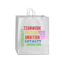 Teamwork Word Cloud Queen Paper Bag - 16 X 6 X 19 1/4 | Artistshot