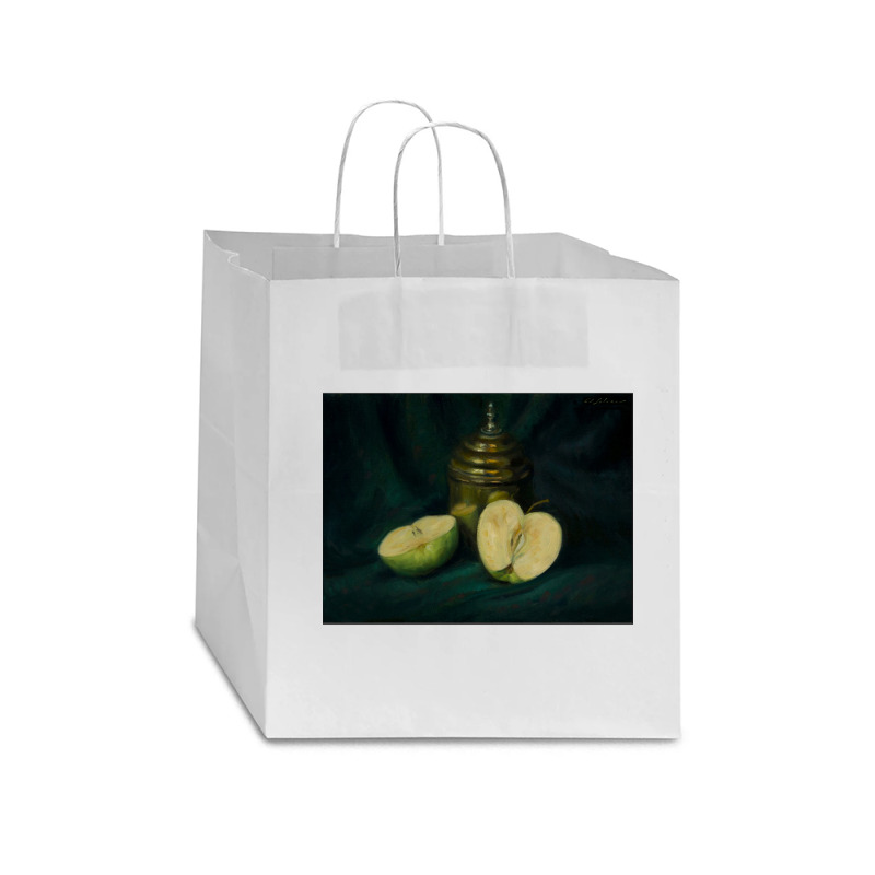 Apples And Canister Premium Star Paper Bag - 13 X 7 X 13 | Artistshot