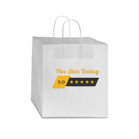 Five Star Rating Star Paper Bag - 13 X 7 X 13 | Artistshot