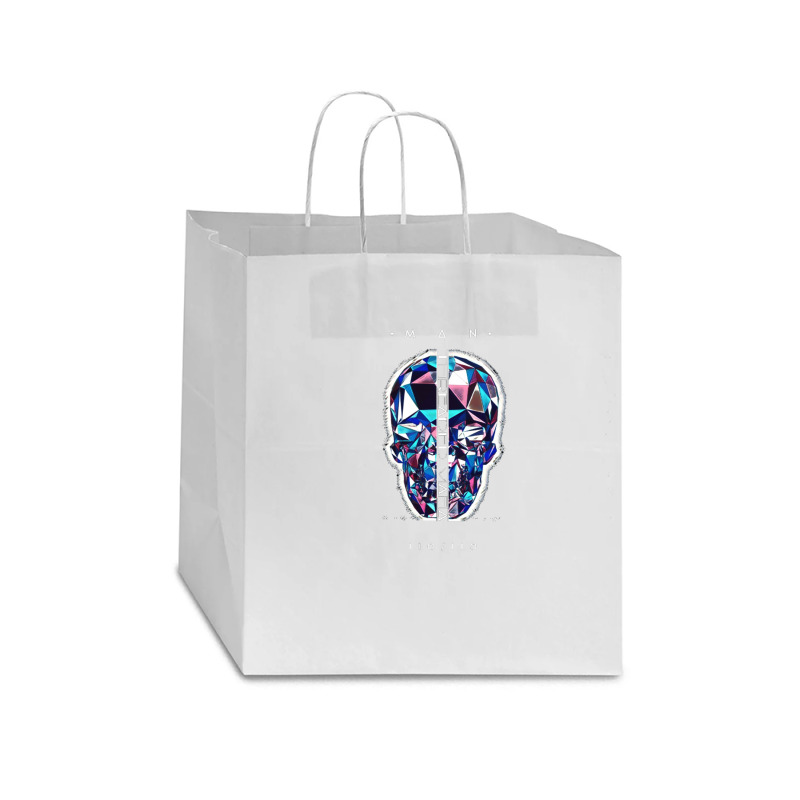 Skullhead Gothic Print 1 Star Paper Bag - 13 X 7 X 13 | Artistshot