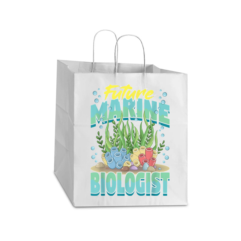 Future Marine Biologist Ocean Life Marine Biology Student Take Out Paper Bag - 14 X 10 X 15 1/2 | Artistshot