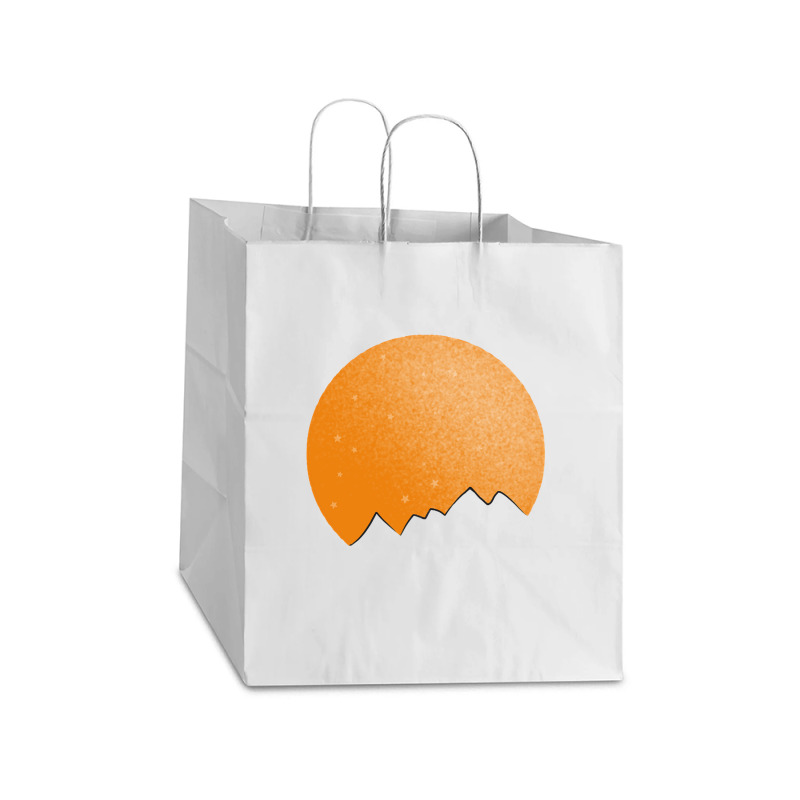 Orange Planetfall Take Out Paper Bag - 14 X 10 X 15 1/2 | Artistshot