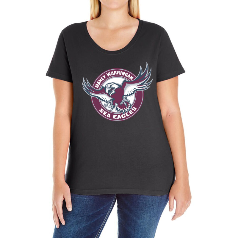 Manly Warringah Sea Eagles Ladies Curvy T-Shirt by SomArt | Artistshot