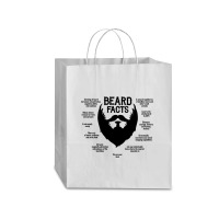 Beard Facts (black) Traveler Paper Bag -13 X 6 X 15 3/4 | Artistshot