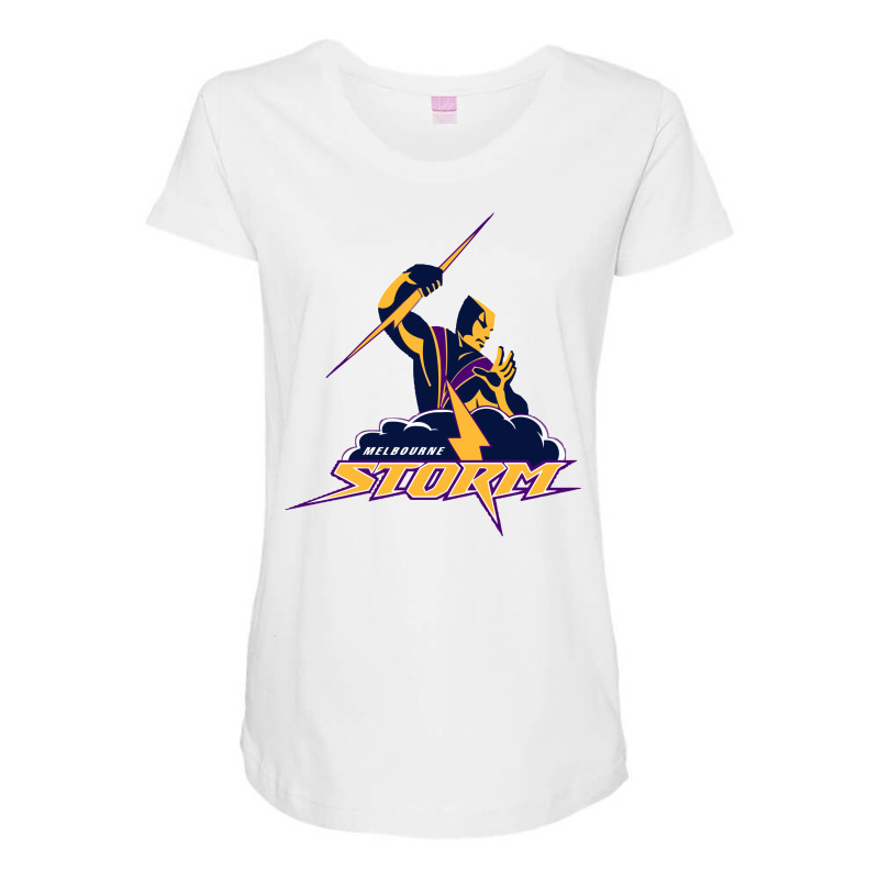 Melbourne Storm Maternity Scoop Neck T-shirt by SomArt | Artistshot