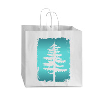 Legendary Conifer Tree Silhouette Drawing Vogue Paper Bag - 16 X 6 X 12 | Artistshot