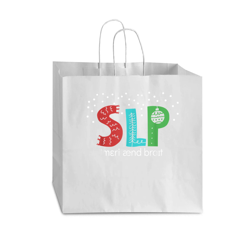 Funny Phonetic Transcription Christmas Slp Speech Therapist T Shirt Vogue Paper Bag - 16 X 6 X 12 | Artistshot