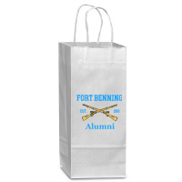 Fort Benning Alumni Est 1918 Grunt College Wine Paper Bag - 5 1/2 X 3 1/4 X 13 | Artistshot