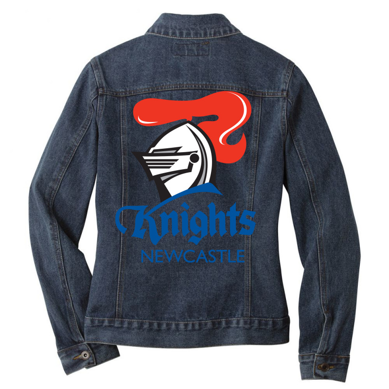 Newcastle Knights Ladies Denim Jacket by SomArt | Artistshot