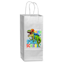 I'm Ready To Crush Preschool Dinosaur Back To School Kids Wine Paper Bag - 5 1/2 X 3 1/4 X 13 | Artistshot