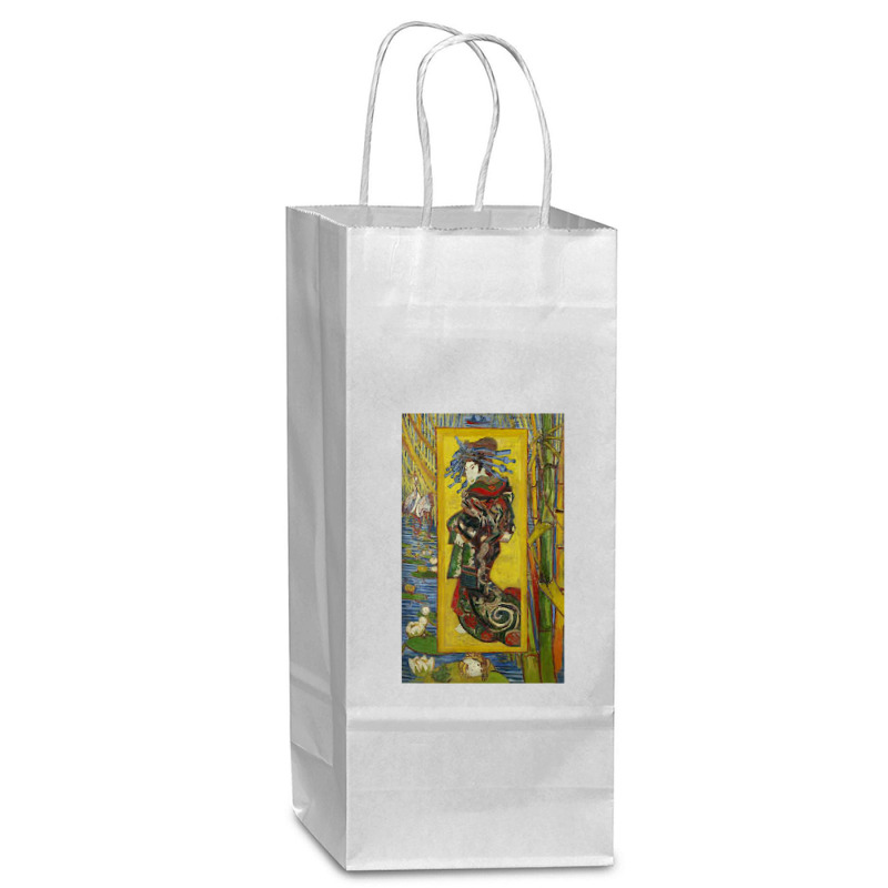 Van Gogh Courtesan Yaballe Drop Shirt T Shirt Wine Paper Bag - 5 1/2 X 3 1/4 X 13 | Artistshot