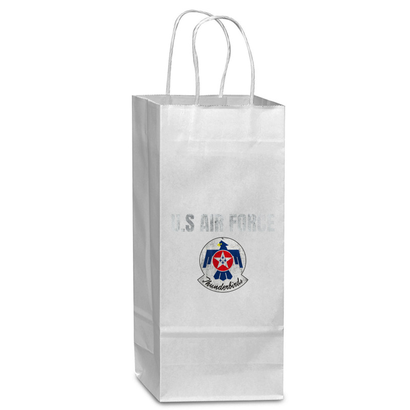 Usaf Thunderbirds T-shirts-u S Air Force Gifts Wine Paper Bag - 5 1/2 X 3 1/4 X 13 | Artistshot