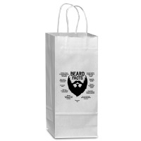 Beard Facts (black) Wine Paper Bag - 5 1/2 X 3 1/4 X 13 | Artistshot