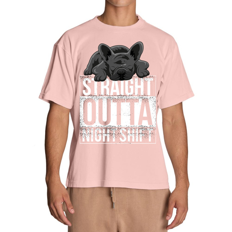 French Bulldog Straight Outta Night Shift Urban Heavy T-shirt | Artistshot