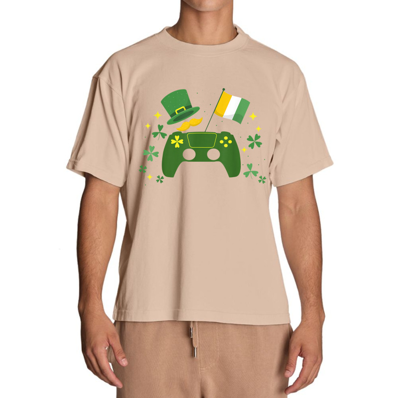 Irish Video Game Controller St Patricks Day Gamer Boys Girls Urban Heavy T-shirt by raszmzdu | Artistshot