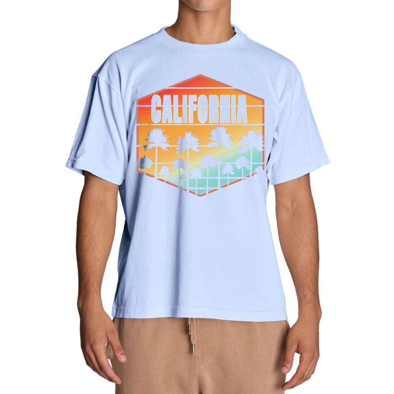 California Sunset Palm Trees Summer Urban Heavy T-shirt | Artistshot