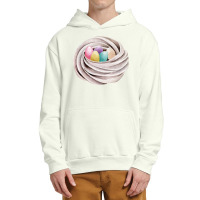 Handrawn Easter Themed Food T  Shirt Meringue Cookie Nest With Colorfu Urban Pullover Hoodie | Artistshot