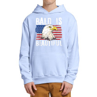 Bald Is Beautiful 4th Of July Independence Day Bald Eagle T Shirt Urban Pullover Hoodie | Artistshot