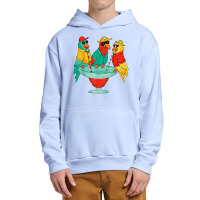 Funny Parrots Drinking Birds Hawaii Tropical Bird Lover Gift T Shirt Urban Pullover Hoodie | Artistshot