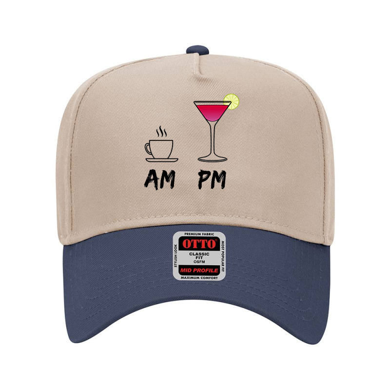 Am Coffee Espresso Pm Cosmopolitan   My Daily Drink Routine Premium T Adjustable Baseball Cap | Artistshot