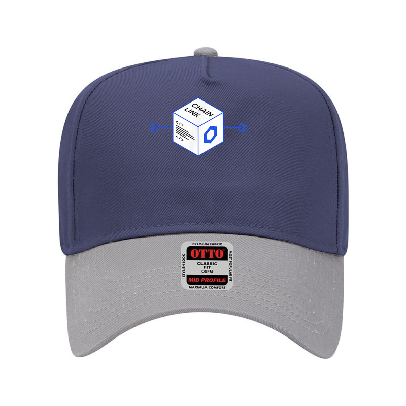 Chainlink Crypto Link Cryptocurrency Connecting The World T Shirt Adjustable Baseball Cap by rainandehay | Artistshot