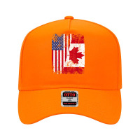 Canadian Roots  Half American Flag  Canada T Shirt Adjustable Baseball Cap | Artistshot