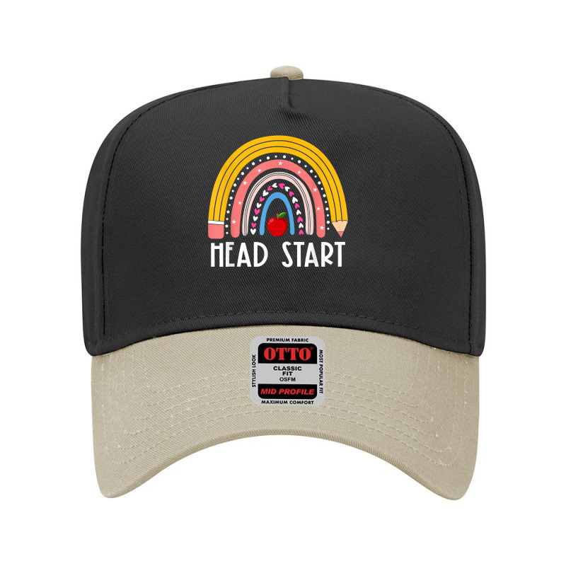 Rainbow Pencil Head Start Funny Teacher Life Back To School T Shirt Adjustable Baseball Cap by dufordxsbartonto | Artistshot