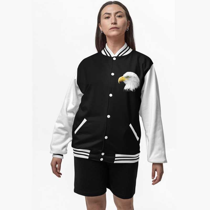 Eagle Head Geometric Art Bomber Jacket | Artistshot